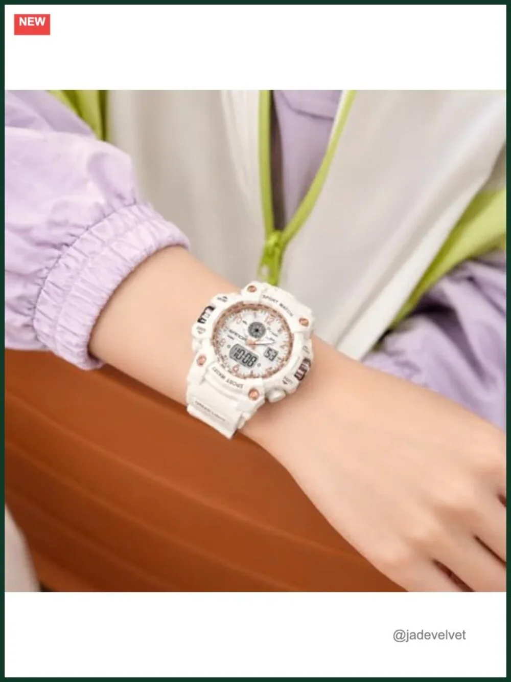 Gosasa Womens Digital Sports Watch 5ATM Waterproof LED Light Large Face